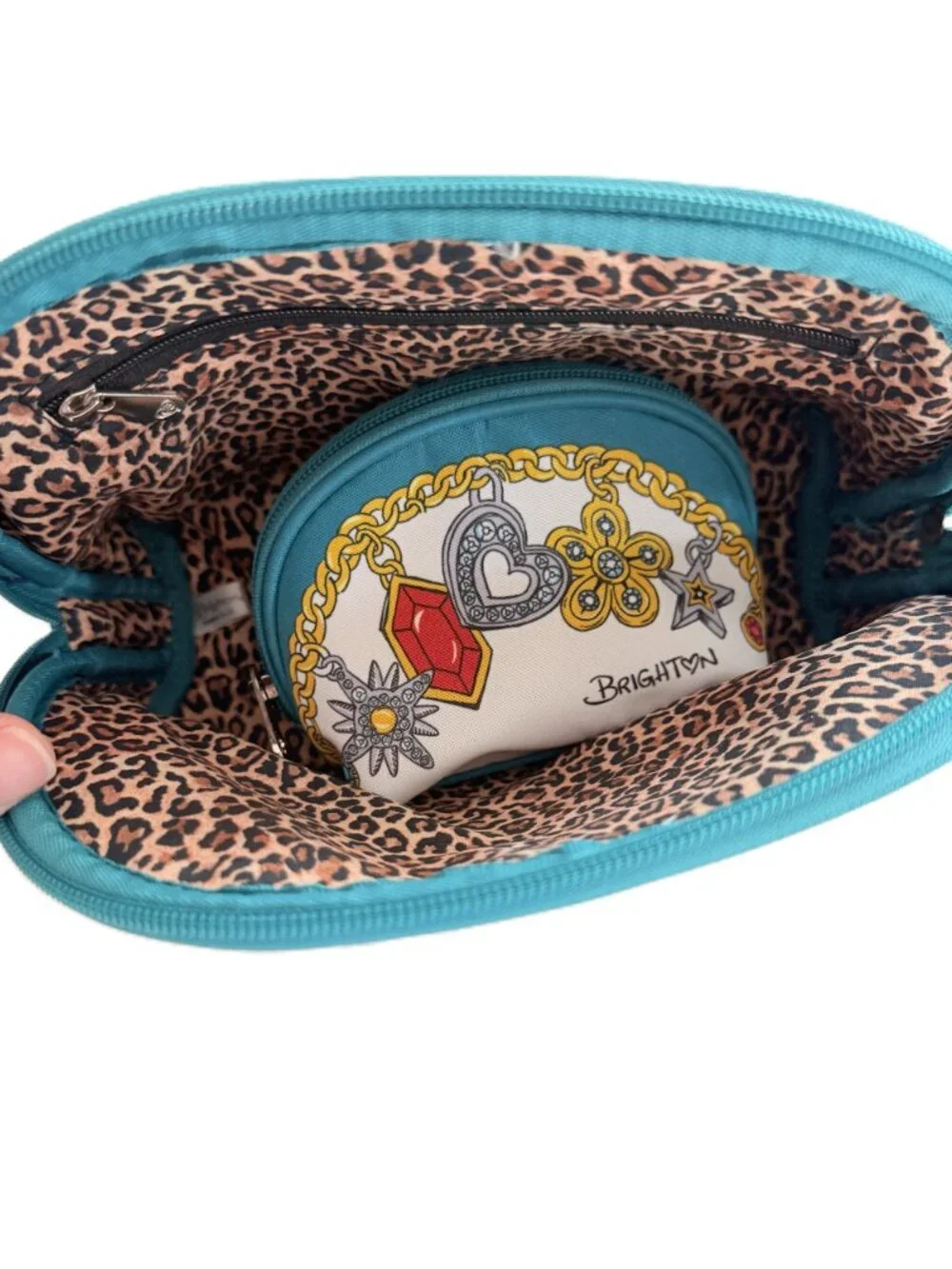 Brighton Charmed Love 2 Piece Jewelry Pouch Set NWT Cosmetic Travel Bag Gift